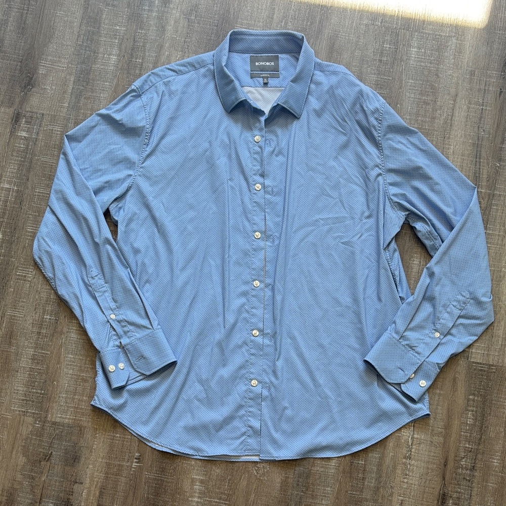 Bonobos Light Blue Casual Button-Down Shirt